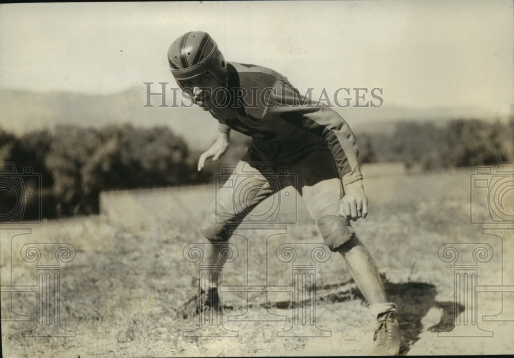 1934 Press Photo John Mihalick, Co-Captain of Colorado College Tigers - Historic Images