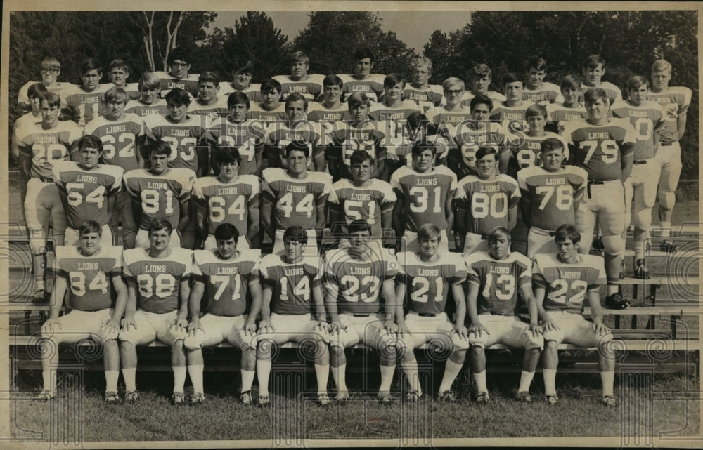 1970 Press Photo Minerva High Lions, Tabet, Morrison, Manderine, Hardman, Hannen - Historic Images