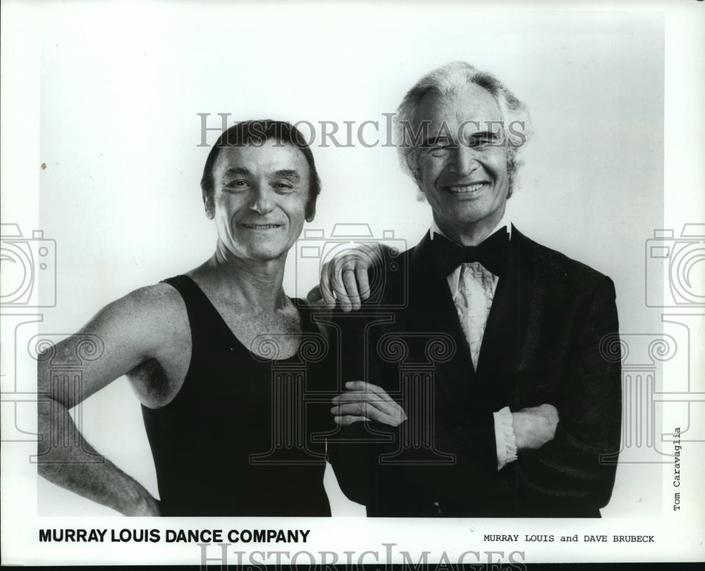 1985 Press Photo Murray Louis and Dave Brubeck, Murray Louis Dance Company - Historic Images