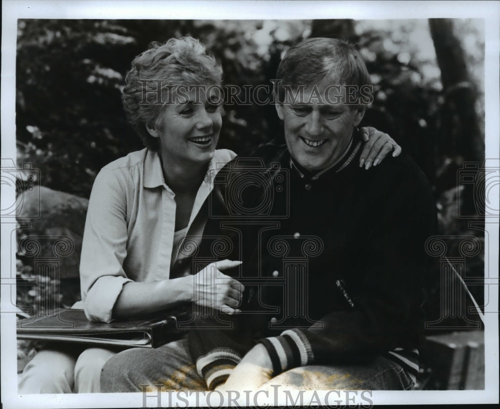 1987 Press Photo Shirley Jones & Len Cariou in "There Were Times, Dear" on PBS - Historic Images