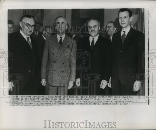 1945 Press Photo The Big Four Foreign Ministers in the Conference of Allies - Historic Images