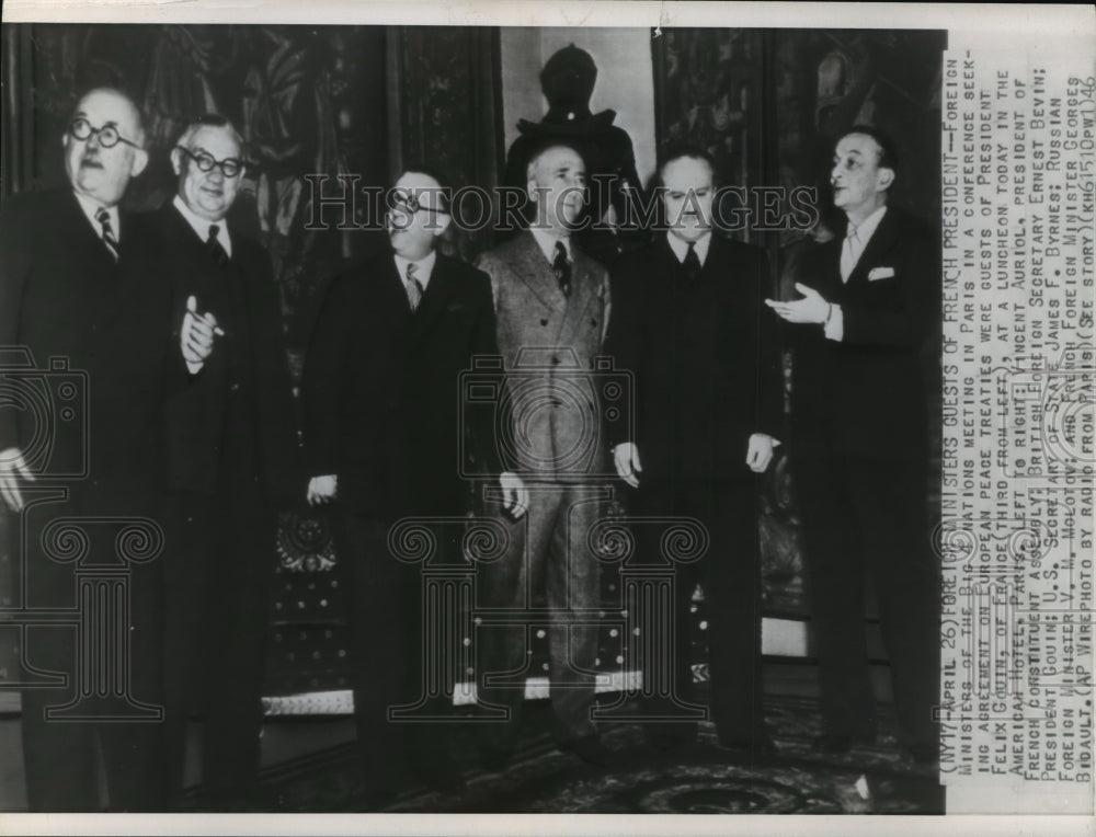 1946 Press Photo 1946 Conference of Allies, Foreign Ministers of Big A Nations - Historic Images