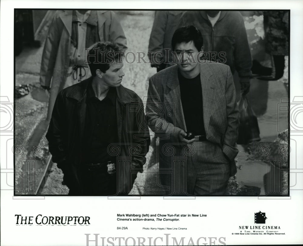 Press Photo  L-R Mark Wahlberg and Chow Yun-Fat in &quot;The Corruptor&quot; - Historic Images