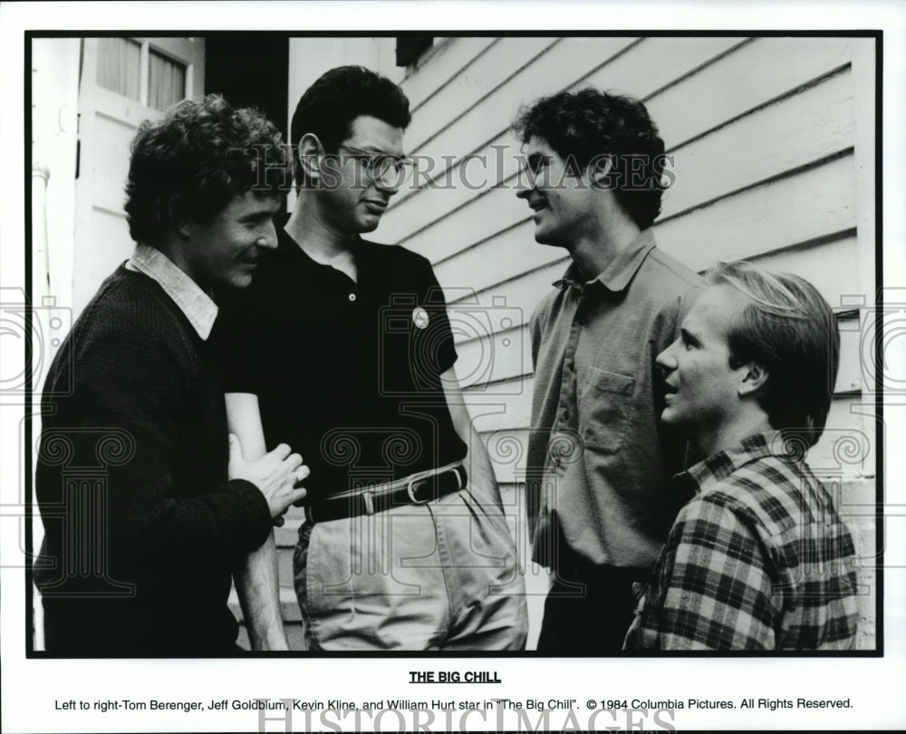 Press Photo LR Tom Berenger,Jeff Goldbium,Kevin Kline & W. Hurt,"The Big Chill" - Historic Images
