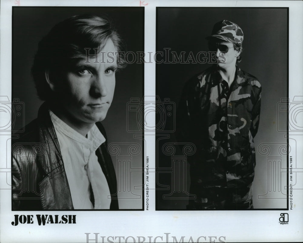 1985 Press Photo Joe Walsh, Singer  and Songwriter - Historic Images