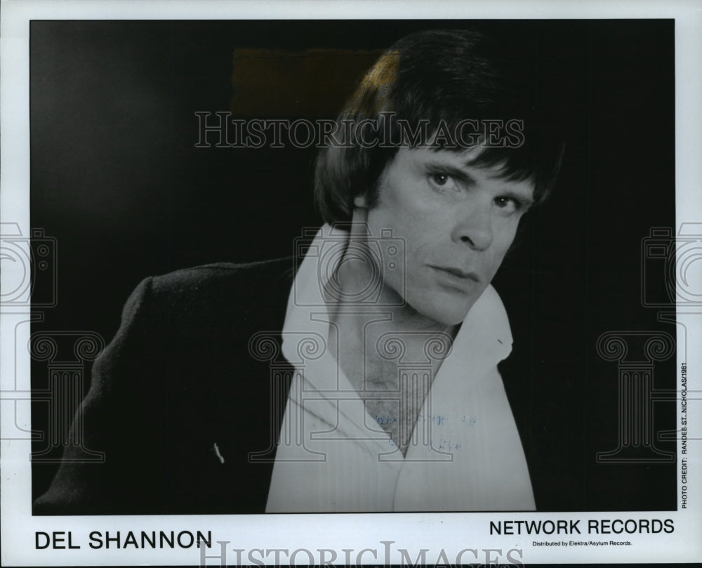 1982 Press Photo Del Shannon, an American rock &amp; roll &amp; country musician - Historic Images