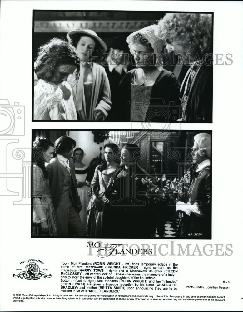 Press Photo A scene with the stars of  &quot;Moll Flanders&quot; - Historic Images