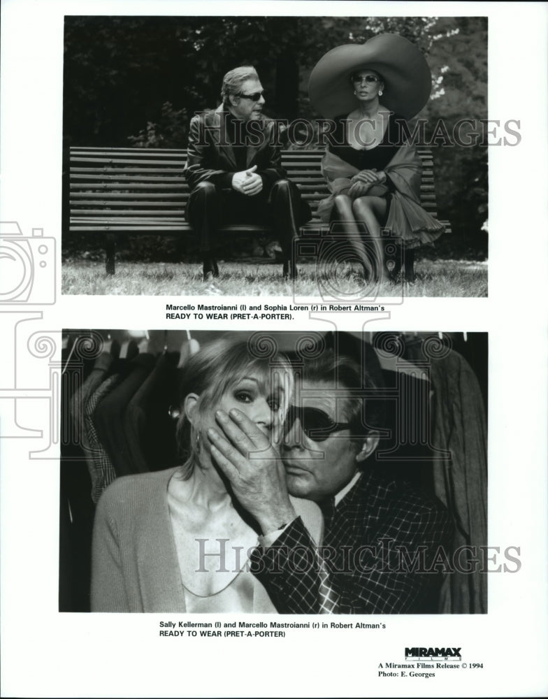 Press Photo The stars of Robert Altman&#39;s Ready to Wear (Pret-A-Porter) - Historic Images