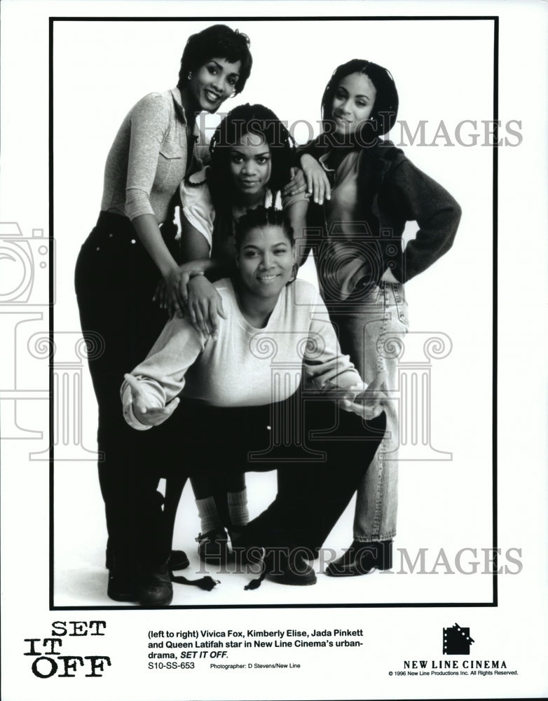 Press Photo The Ladies of urban-drama, &quot;Set It Off&quot; by New Line Cinema - Historic Images