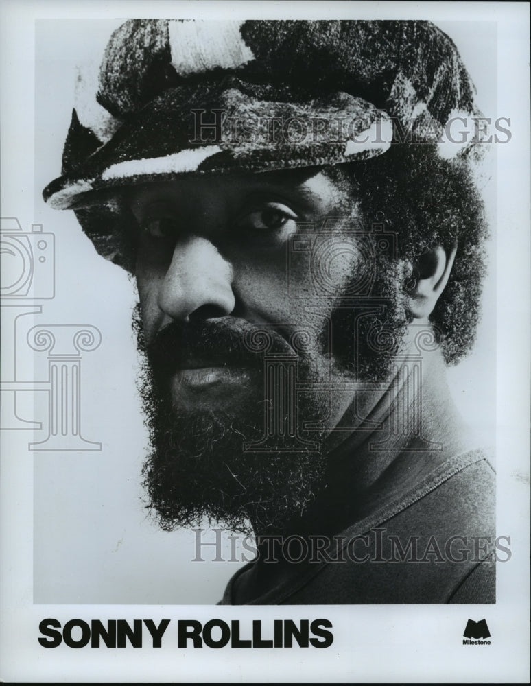 Press Photo Sonny Rollins, Jazz Tenor Saxophonist - Historic Images