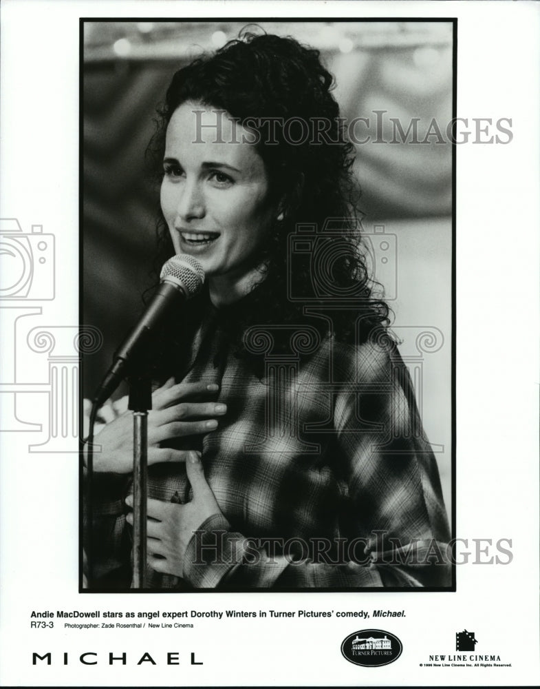 Press Photo Andie MacDowell in Michael - Historic Images