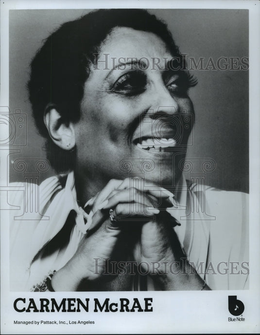 Press Photo Carmen McRae - Historic Images