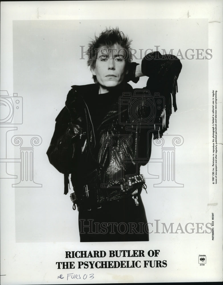 1987 Press Photo Richard Butler of The Psychedelic Furs - Historic Images