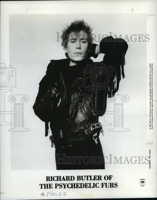1987 Press Photo Richard Butler of The Psychedelic Furs - Historic Images