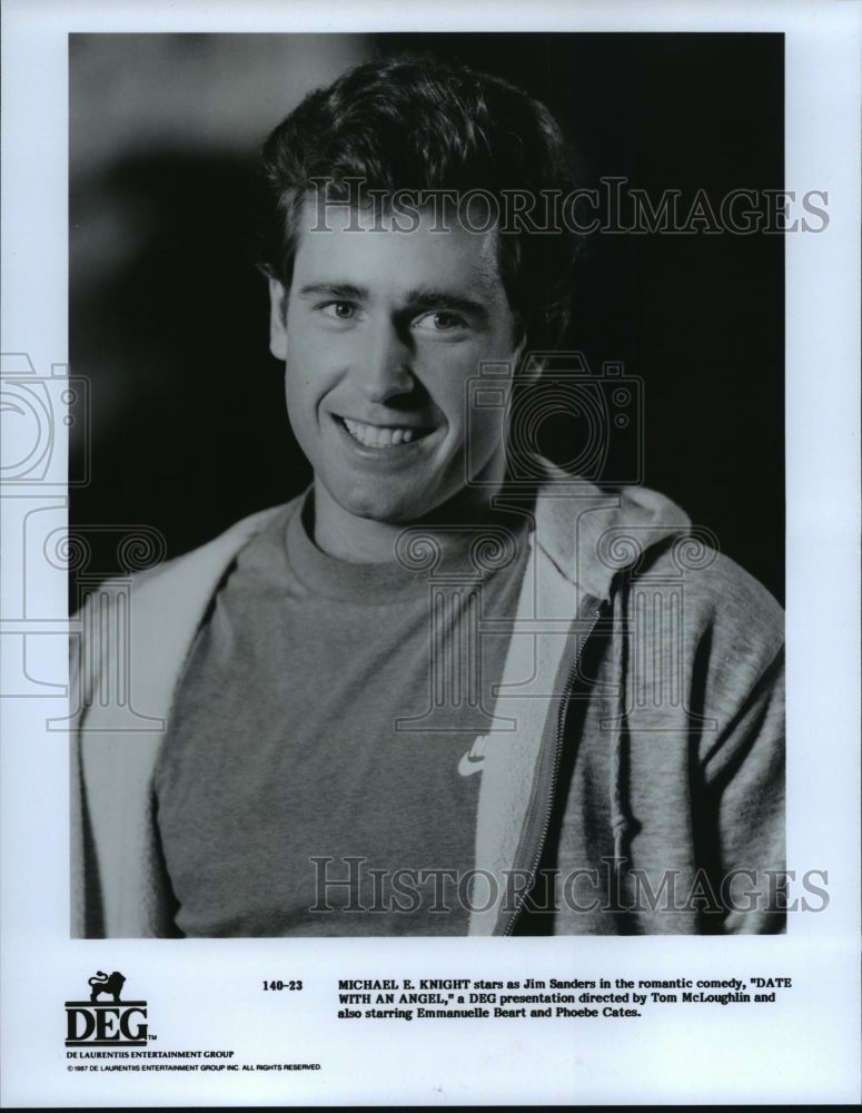 Press Photo Michael E. Knight as Jim Sanders in "Date with an Angel" - Historic Images
