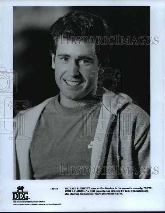 Press Photo Michael E. Knight as Jim Sanders in "Date with an Angel" - Historic Images