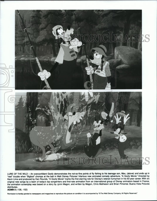 Press Photo "Lure of the Wild," a Goofy & son Max Movie - Historic Images