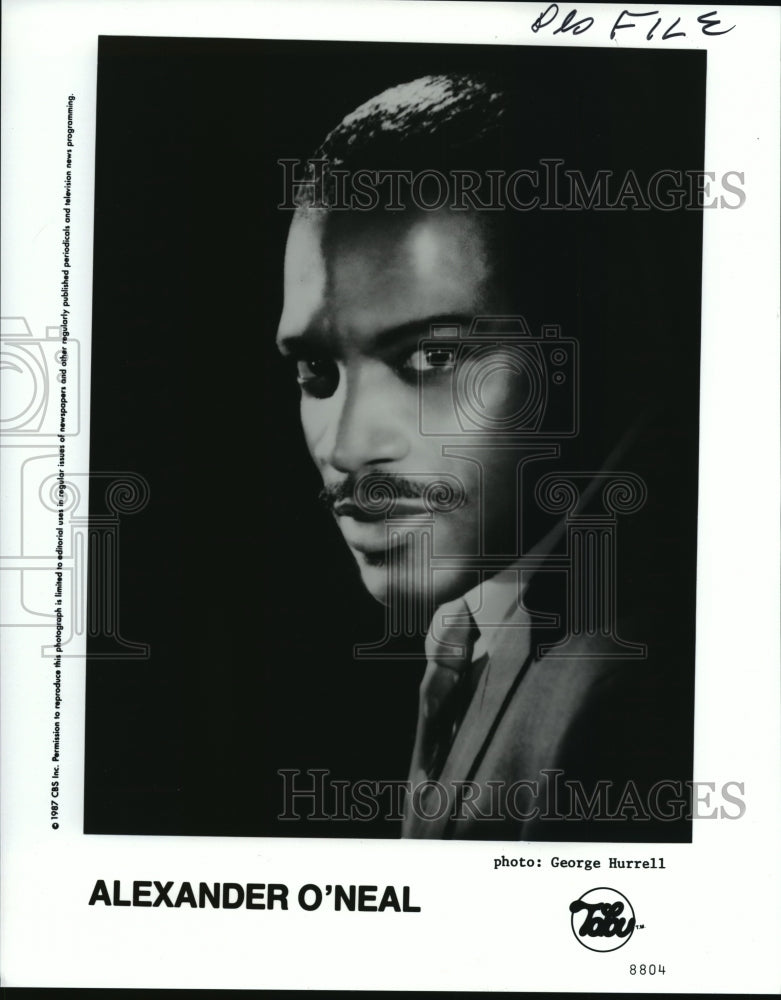 1988 Press Photo Alexander O&#39;Neal, American rhythm and blues singer, songwriter - Historic Images