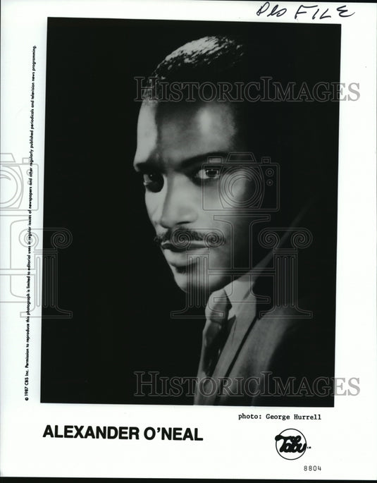 1988 Press Photo Alexander O'Neal, American rhythm and blues singer, songwriter - Historic Images