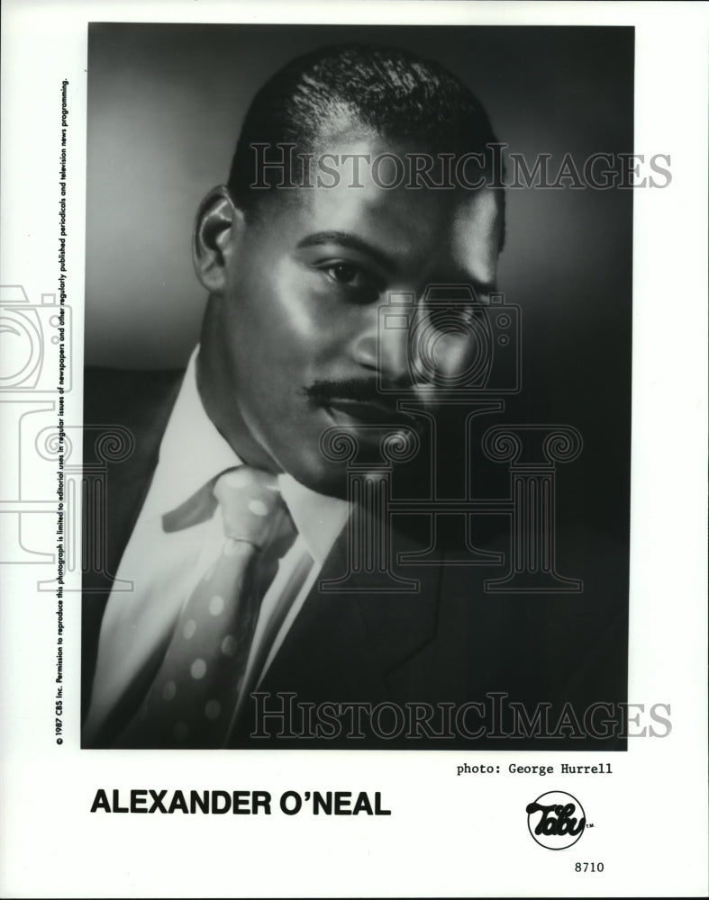 Press Photo Alexander O'Neal, an American rhythm and blues singer, songwriter - Historic Images