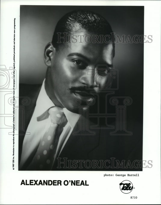 Press Photo Alexander O'Neal, an American rhythm and blues singer, songwriter - Historic Images