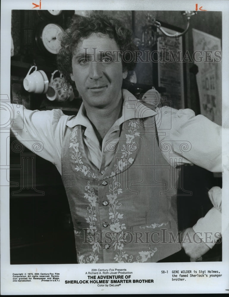 1976 Press Photo Gene Wilder, The Adventure of Sherlock Holme's Smarter Brother - Historic Images