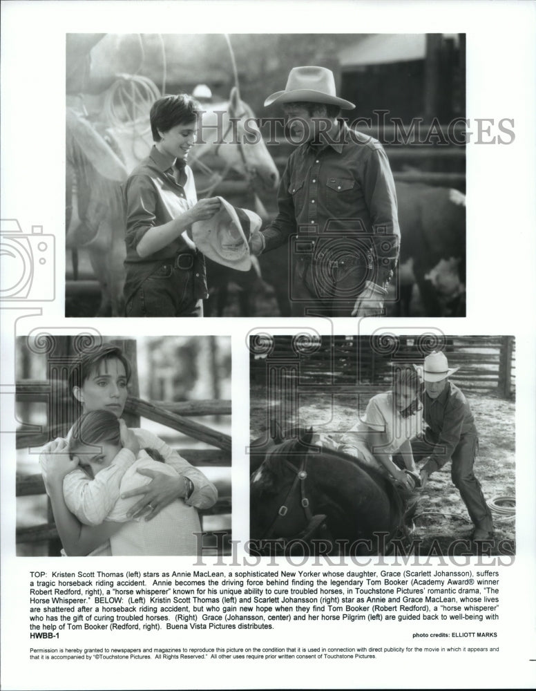 Press Photo Kristen Scott Thomas, Scarlett Johansson, Robert Redford in Scenes - Historic Images