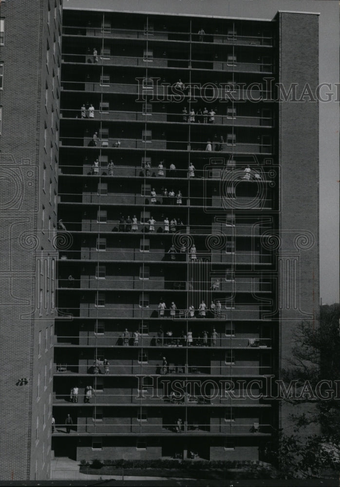 1963 Press Photo Wade Apartments-Wade Park Avenue NE at Ansel Road - Historic Images