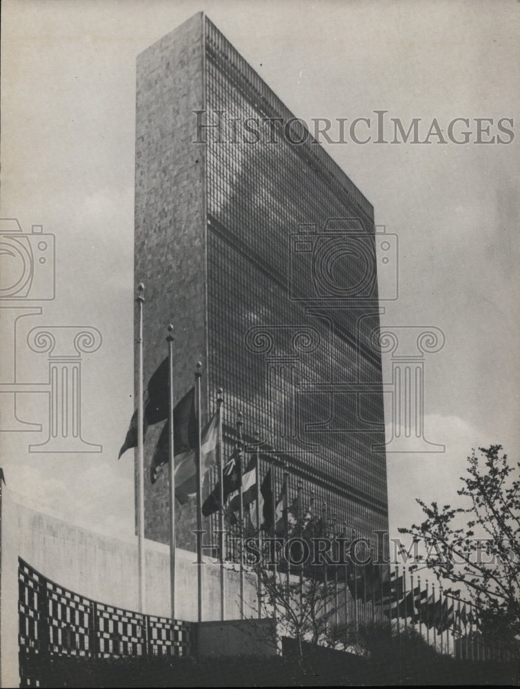 1961 Press Photo United Nations building-New York City - Historic Images