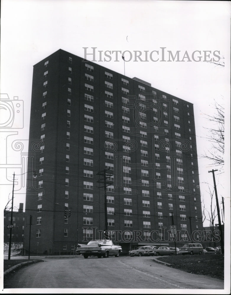 1963 Press Photo Ansel and Wade Park Apartment - Historic Images