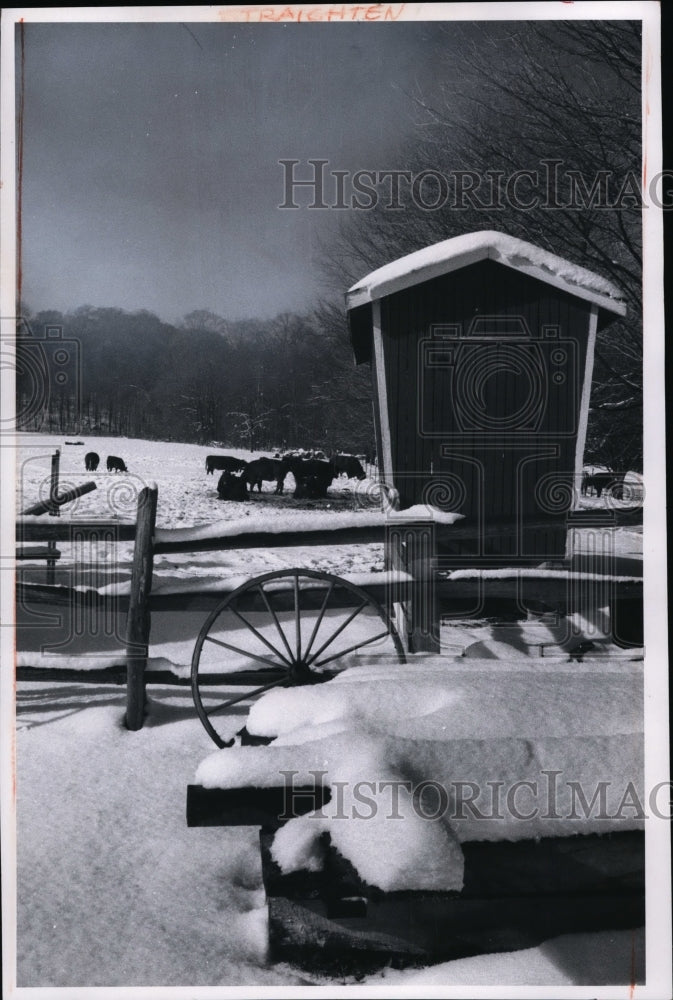 1971 Press Photo Jonathan Hale Homestead-Christmas season - Historic Images