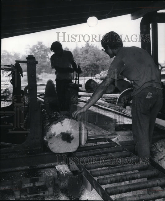 1975 Press Photo Lumber Industry - Historic Images