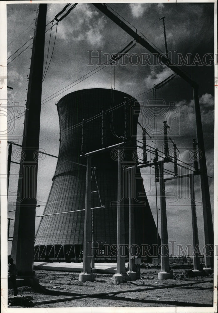 1973 Press Photo Davis Besse Nuclear Power Plant-Ohio - Historic Images