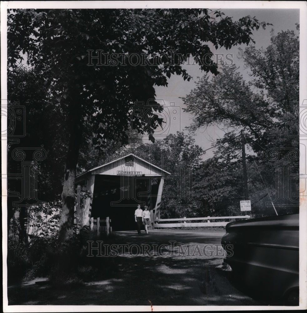 1965 Press Photo Covered Bridge-Cuyahoga - Historic Images