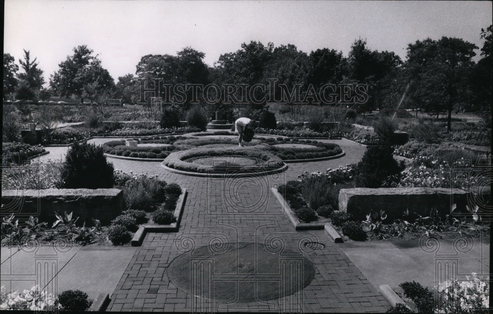 1969 Press Photo Western Reserve Herb Society garden - Historic Images