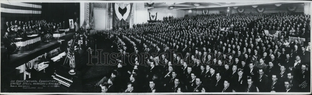 Press Photo U,S. Steel workers - Historic Images