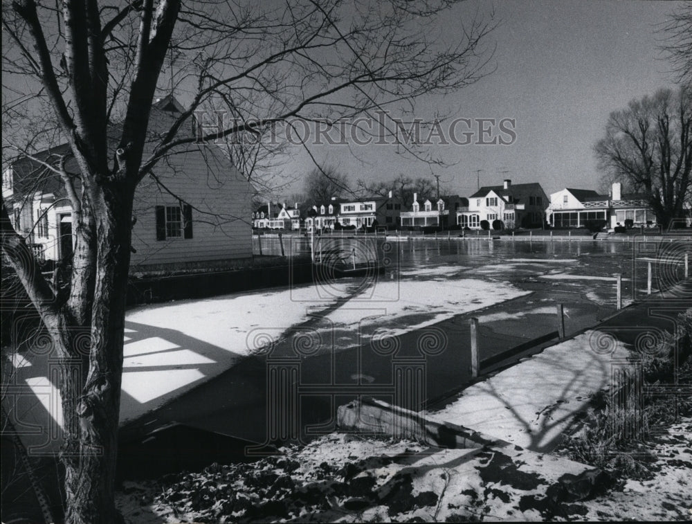 1973 Press Photo Vermilion Lagoon homes-Vermilion Ohio - Historic Images