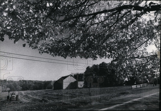 1973 Press Photo River Road at Chagrin Road, Hunting Valle Ohio - Historic Images