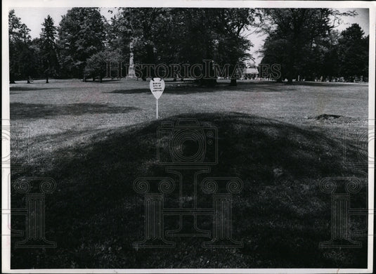 1971 Press Photo Indians Memorial-Gnadenhutten Ohio - Historic Images