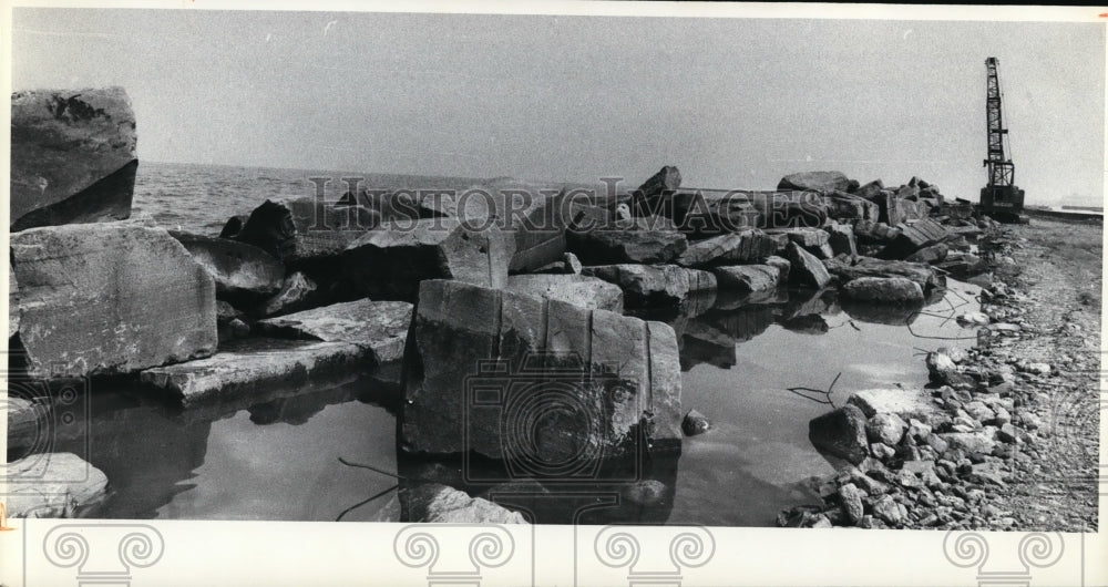 1980 Press Photo Cleveland Lakefront State Park, Edgewater Park - Historic Images