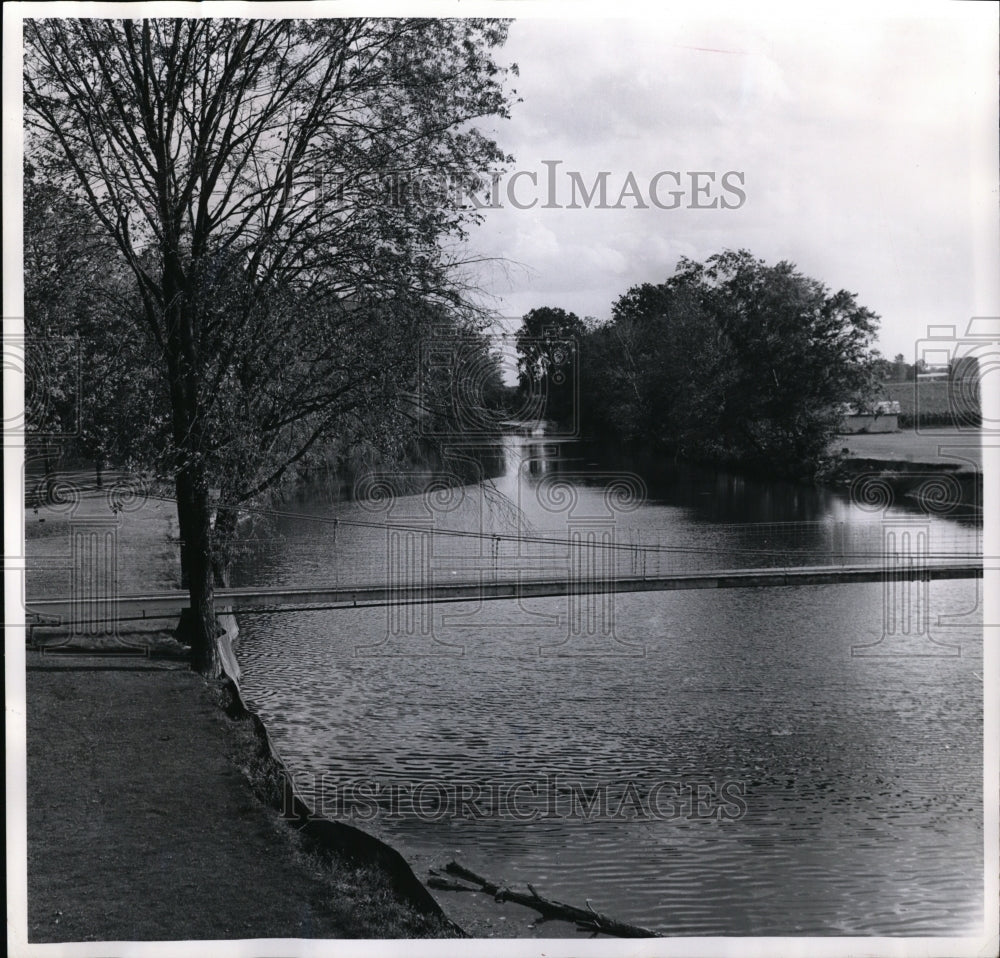 1965 Press Photo Blanchard River, Findlay Ohio - cvo01416 - Historic Images