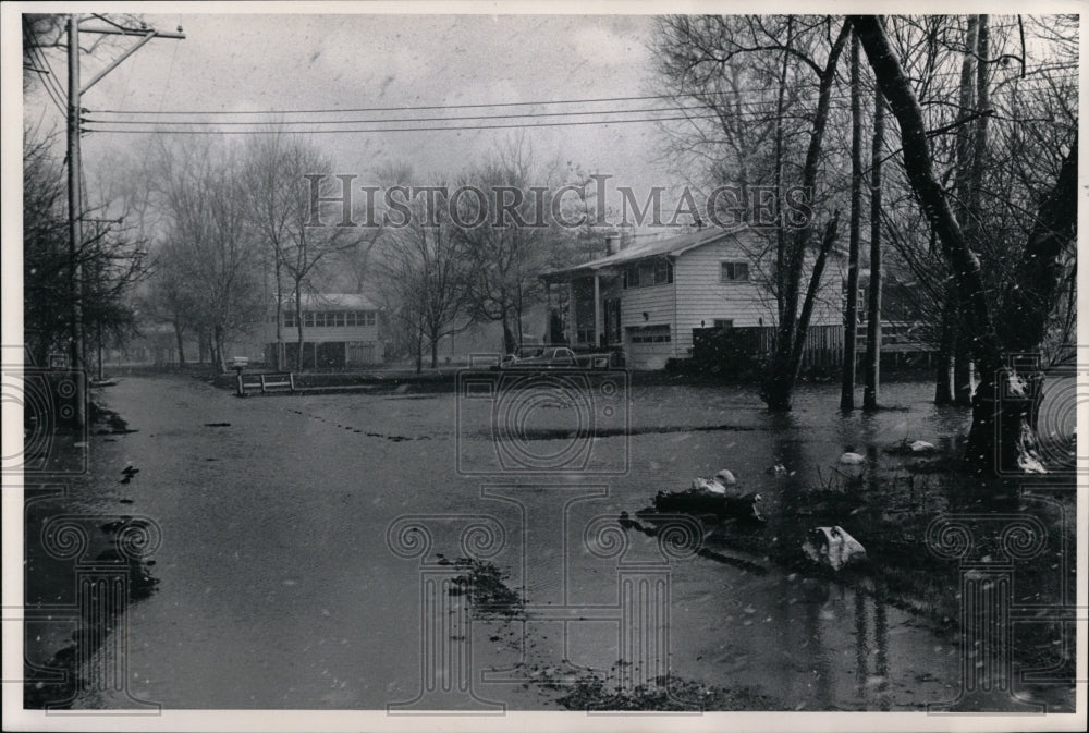 1973 Press Photo Vermilion Ohio-flooded area - Historic Images