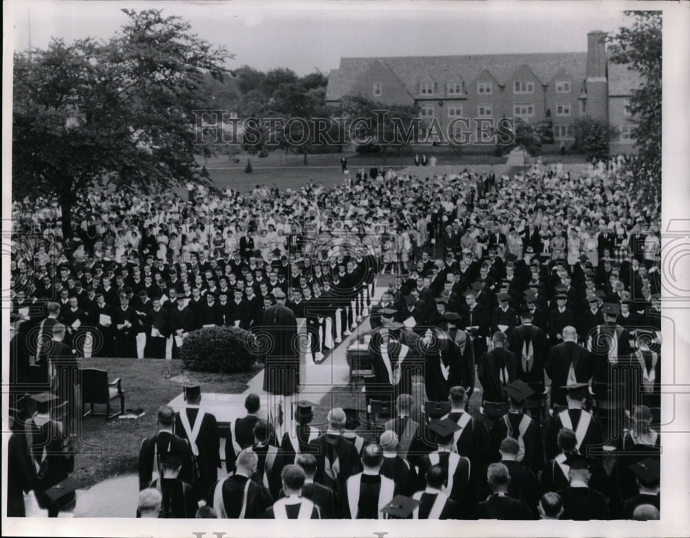 1963 Press Photo  John Carroll University Graduation - Historic Images