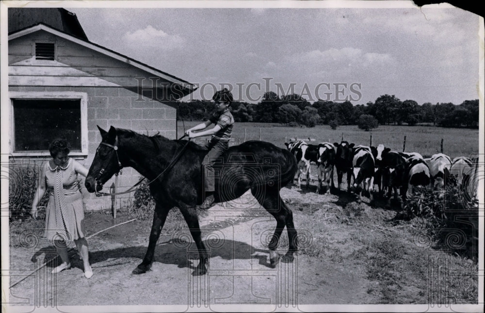 1970 Press Photo Lavina Parmeter Farm - Historic Images