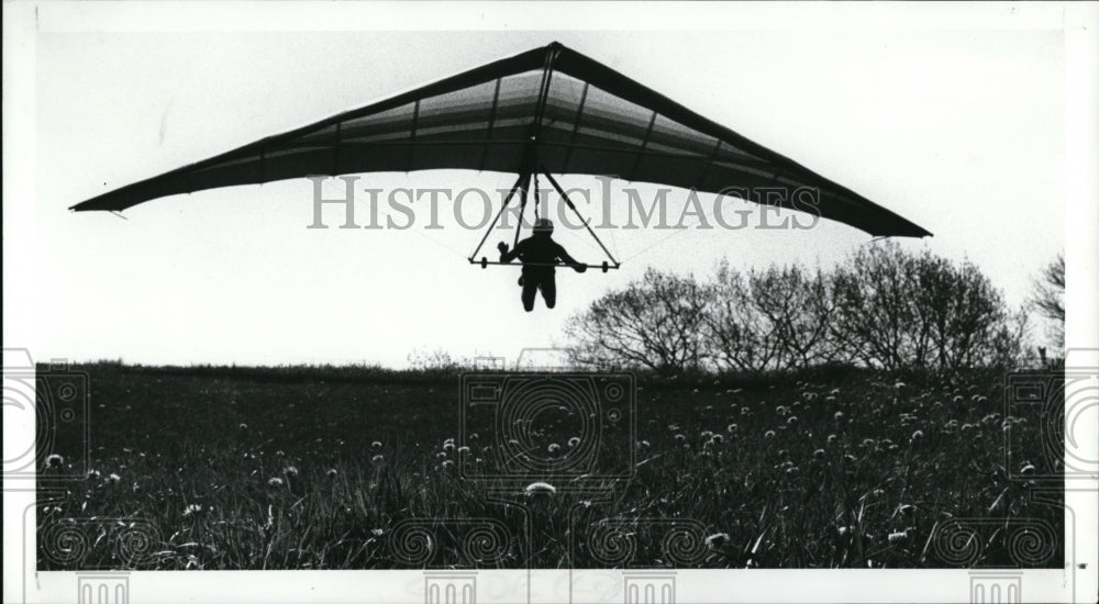 1989 Press Photo Dave Hagan-hang gliding - Historic Images