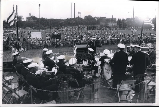1969 Press Photo The City of Cleveland Band-Festival of Freedom - cvo01894 - Historic Images