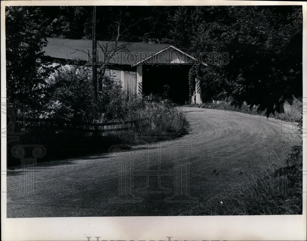 1972 Press Photo Riverdale Covered Bridge, 1874 - Historic Images