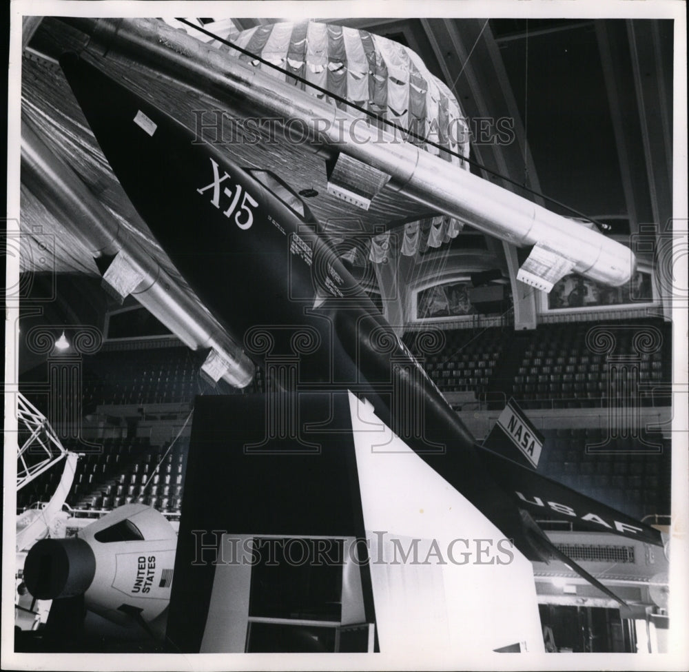 1962 Press Photo X15 airplane-Space Science Fair - Historic Images