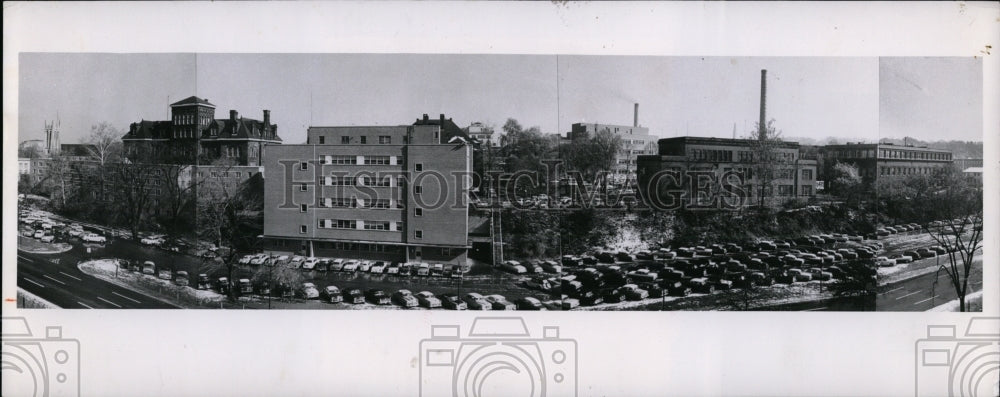 1977 Press Photo Old facade of Case Western Reserve University - Historic Images