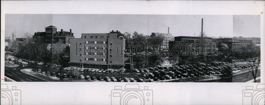1977 Press Photo Old facade of Case Western Reserve University - Historic Images